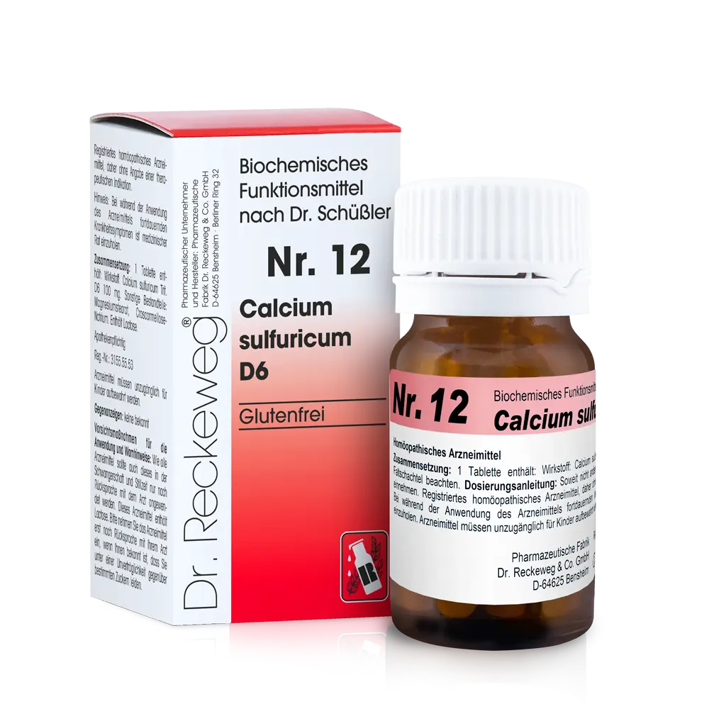 Calcium sulphuricum (Sulfato de calcio), Sal No. 12