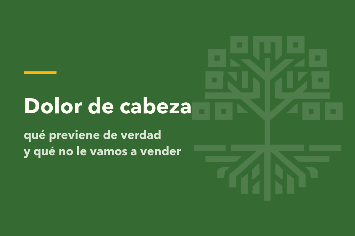 Dolor de cabeza y migraña: qué previene de verdad (y qué no le vamos a vender)