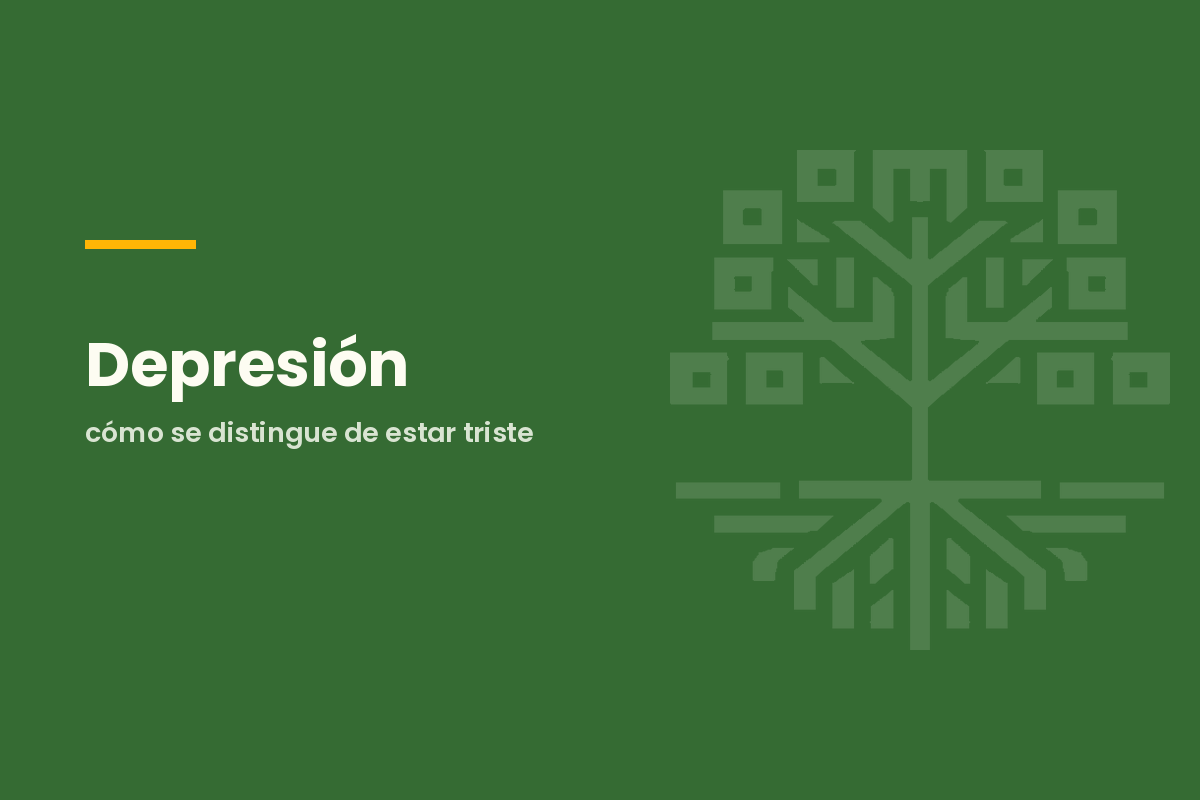 Depresión: cómo se distingue de estar triste