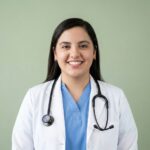 Dra. Marielos Gil, médica general que atiende en la farmacia de Kariel en Cobán