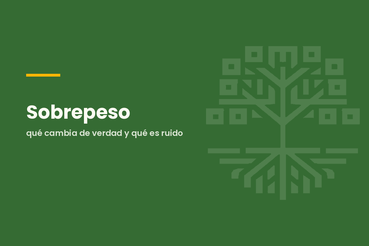Sobrepeso: qué cambia de verdad y qué es ruido